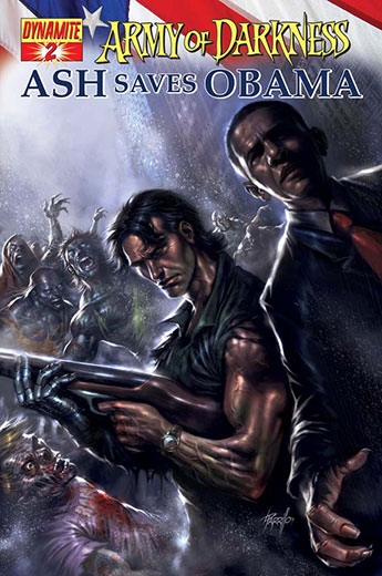 Army of Darkness Ash Saves Obama #2 Variant