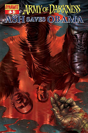 Army of Darkness Ash Saves Obama #3 Variant
