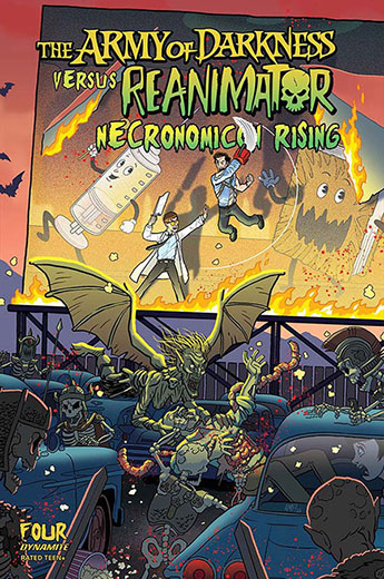 Army of Darkness vs Re-Animator: Necronomicon Rising Issue #4 Variant