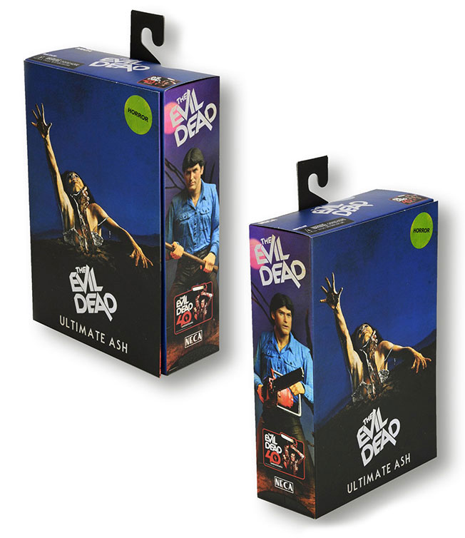 NECA Evil Dead 40th Anniversary Ultimate Ash Packaging