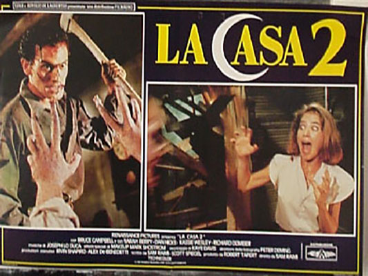 Evil Dead 2 Italian Quad Poster