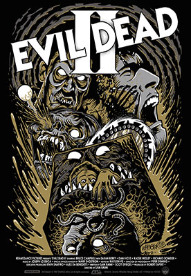 Evil Dead 2 Poster by Jeremy Wheeler