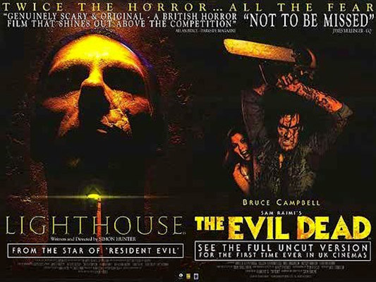Evil Dead UK Lighthouse Double Feature Poster