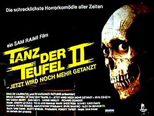 Evil Dead 2 German Quad Poster