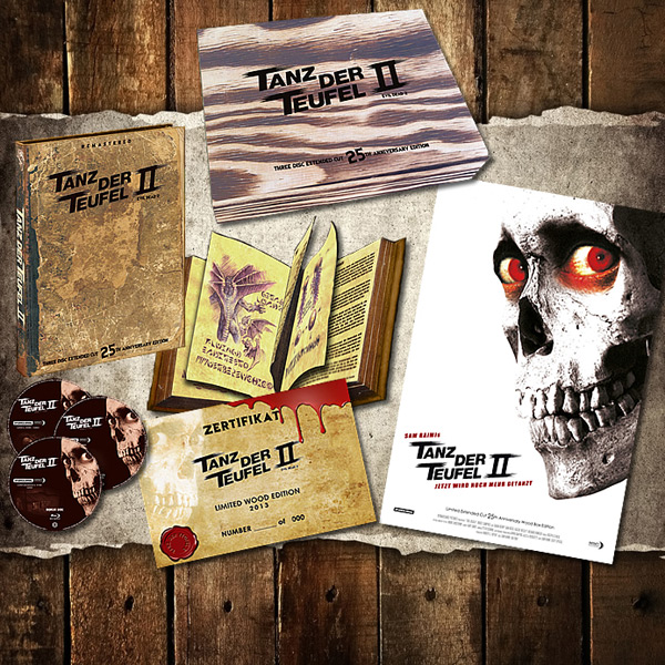 Evil Dead 2 Limited Wood Edition Blu-ray (German)