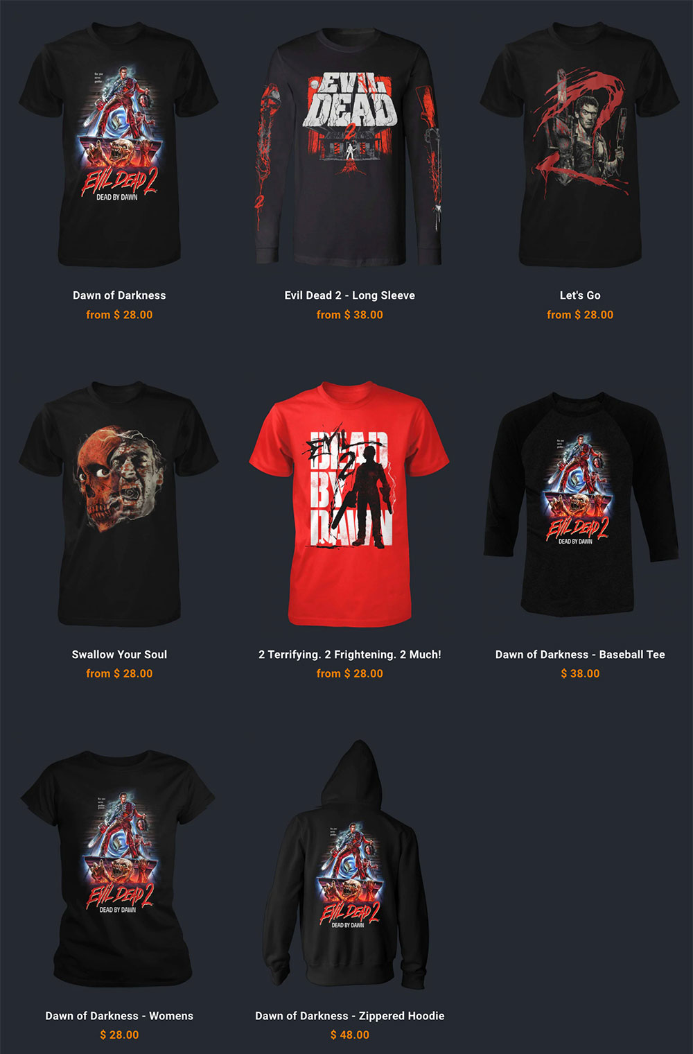 Fright Rags Evil Dead 2 Collection